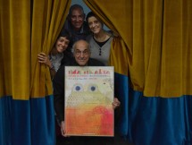 La rana de Imaginaria y dos titiriteras anuncian la VII edicin del Festival de Tteres e Imagen en Movimiento de Binfar