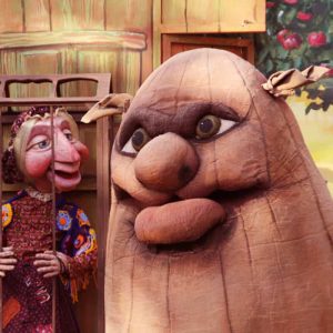 Personajes de teatro con disfraces en Festival Imaginaria.